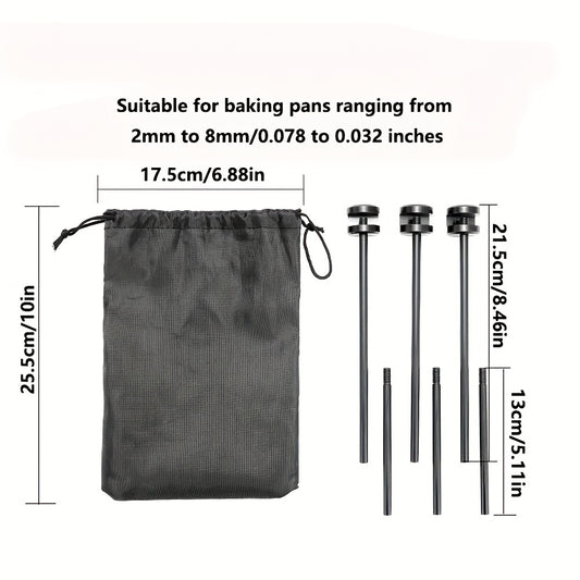 Aluminum Baking Pan Rack Adjustable Barbecue Plate Bracket