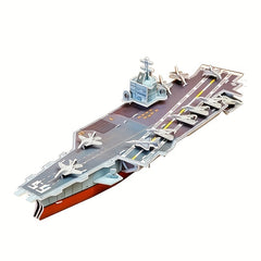 3D Paper Puzzle Aircraft Carrier DIY Model Toy