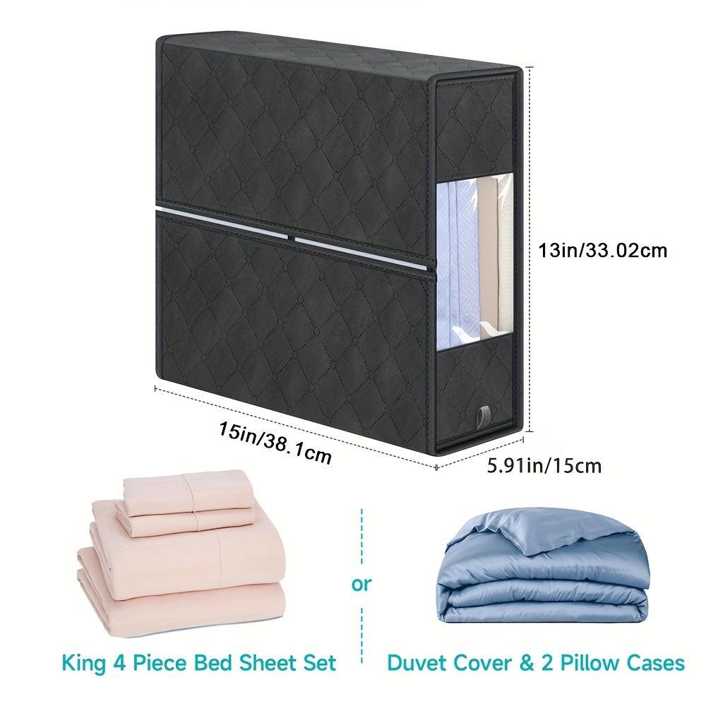 3pcs Foldable Quilts Bed Sheet Storage Box Large Capacity