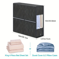 Foldable Bedding Storage Box Large Capacity Organizer for Bedding Sets
