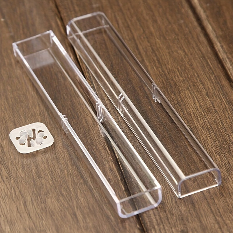 1pc Box Case Pen Storage Box Stationery Organizer School Office Use