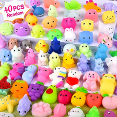 40pcs Animal Squeeze Toys - Class Prizes Party Favors for Birthdays