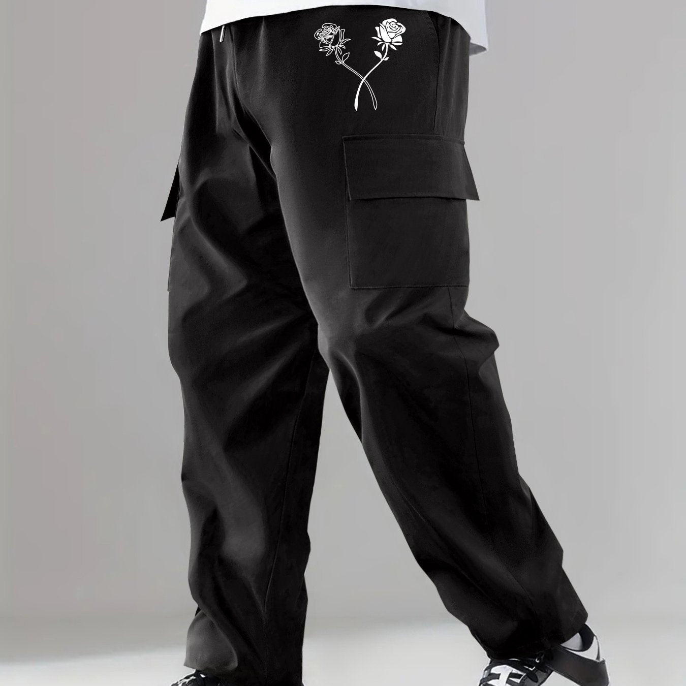 Cargo Pants Men s Flap Pocket Trousers Loose Casual Outdoor Pants