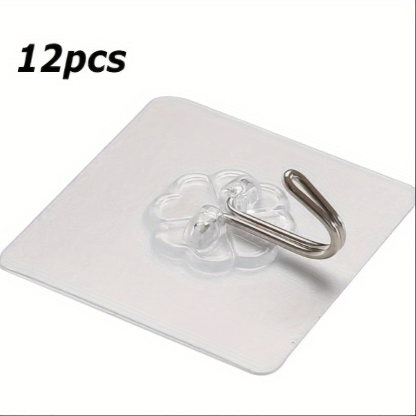 20pcs 6x6cm Strong Load-bearing Wall Shelf Cup Suction Cup Self
