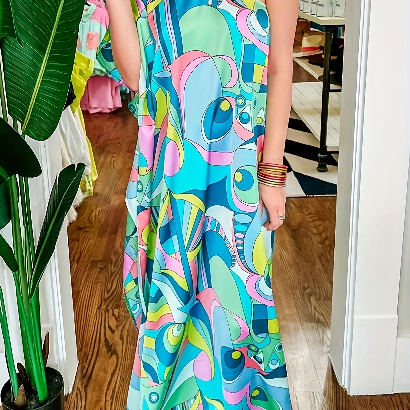 One Shoulder Maxi Dress