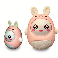 Adorable Pink Bunny Wobbler Toy