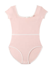 Girls Comfy Cotton Ballet Leotard Romper Dance