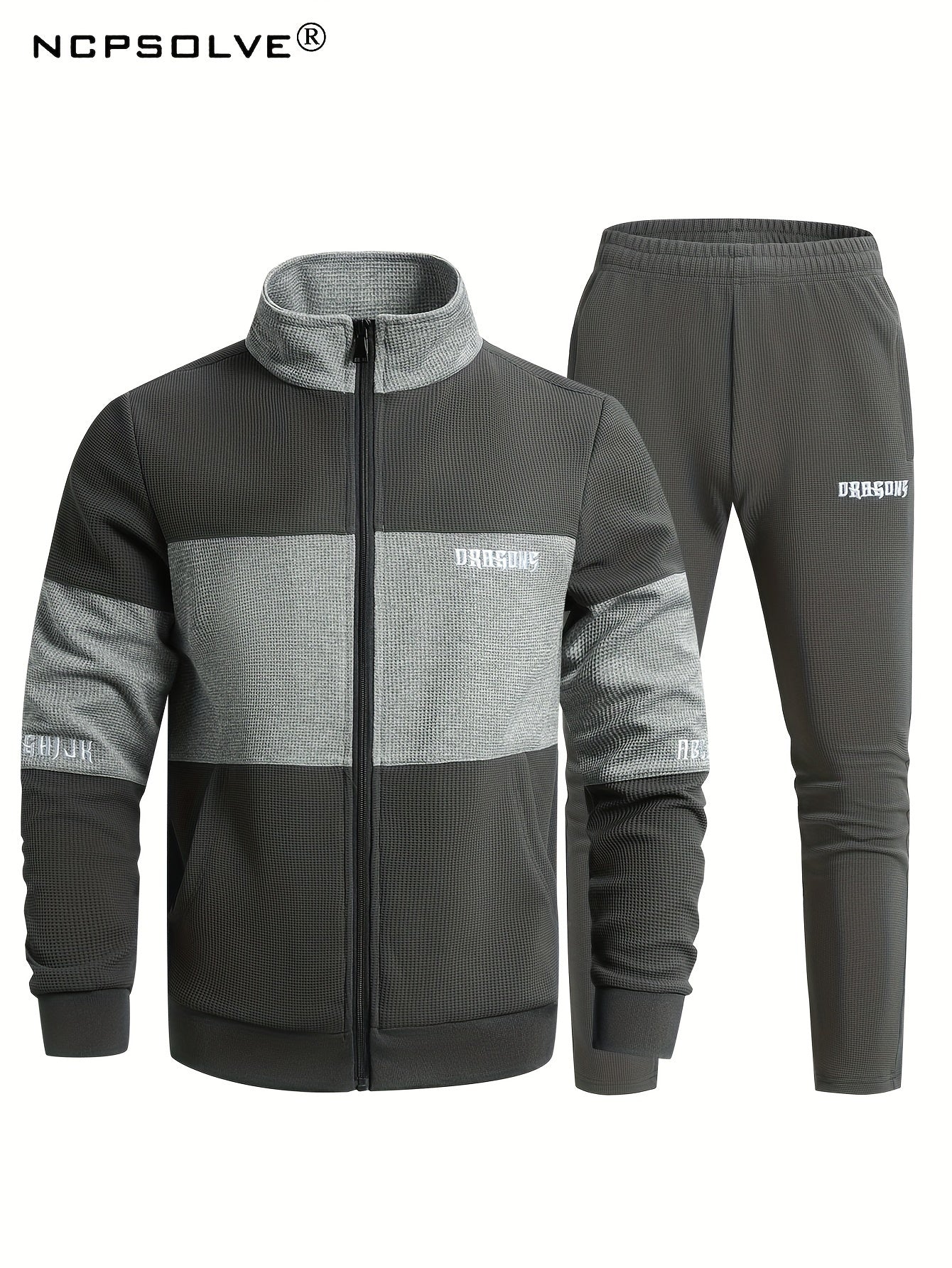 Men's Casual Jacket and Sweatpants Set for Spring Autumn