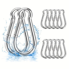 Stainless Steel Spring Clip 3 Pack Heavy Duty Key Swing Camping Fishing