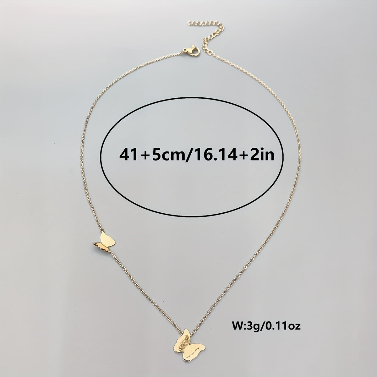 1pc Stainless Steel Butterfly Necklace Birthday Christmas