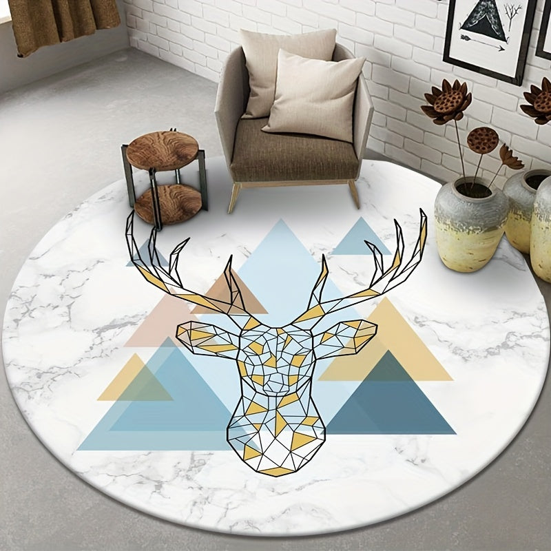 Non Slip Cartoon Round Carpet for Safe Baby Crawling