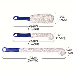 3pcs Long Handle Water Bottle Washing Brush 360 Flexible Foldable Cup Cleaning