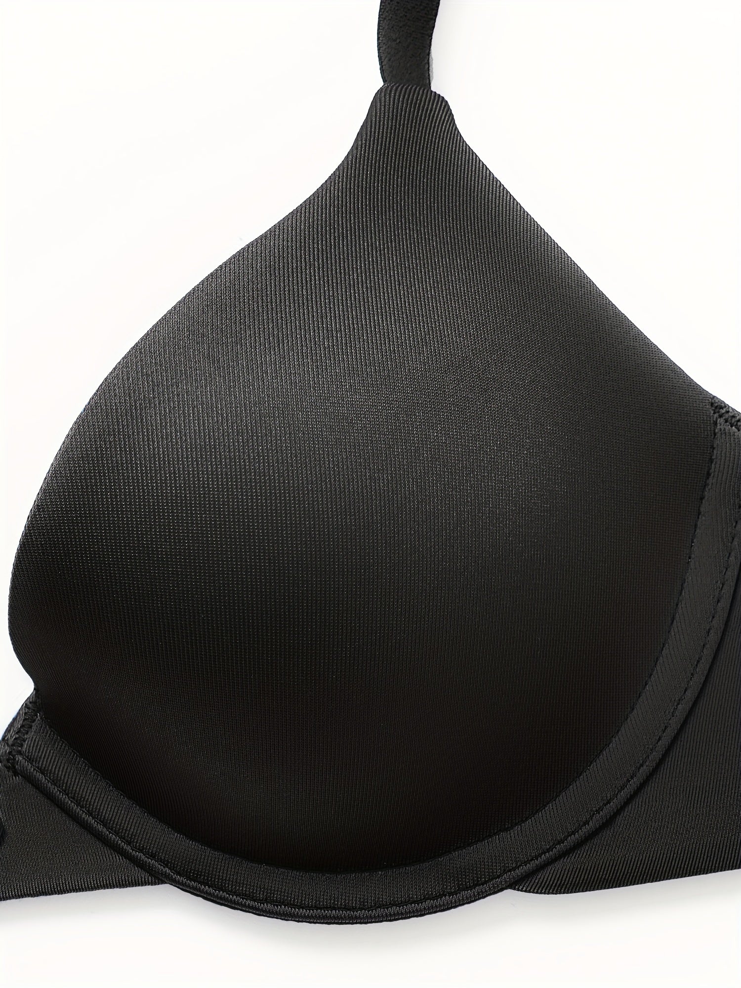 Solid Push Up Bra Comfy Plunge T Shirt Bra