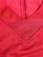 Youth 87 Red Football Jersey V neck Short Sleeve Uniform