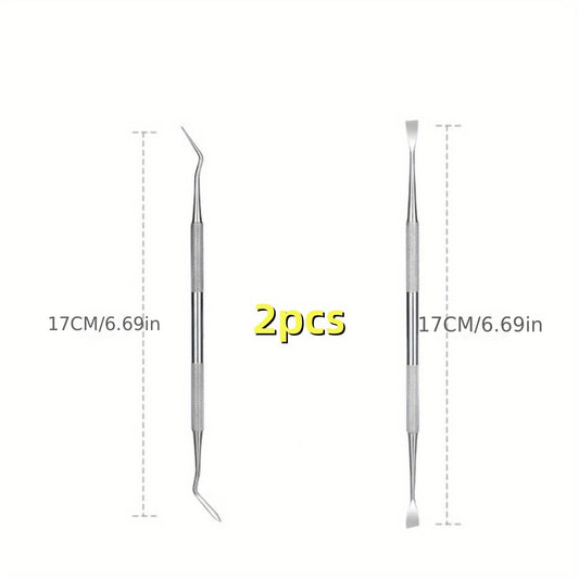 2pc Pets Teeth Cleaning Tools Double Sided Dogs Cats Tartar Remover Dental Stone