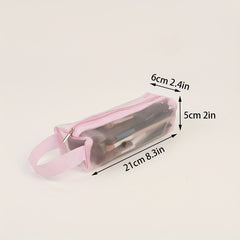 Clear Mesh Makeup Brush Bag with Zipper