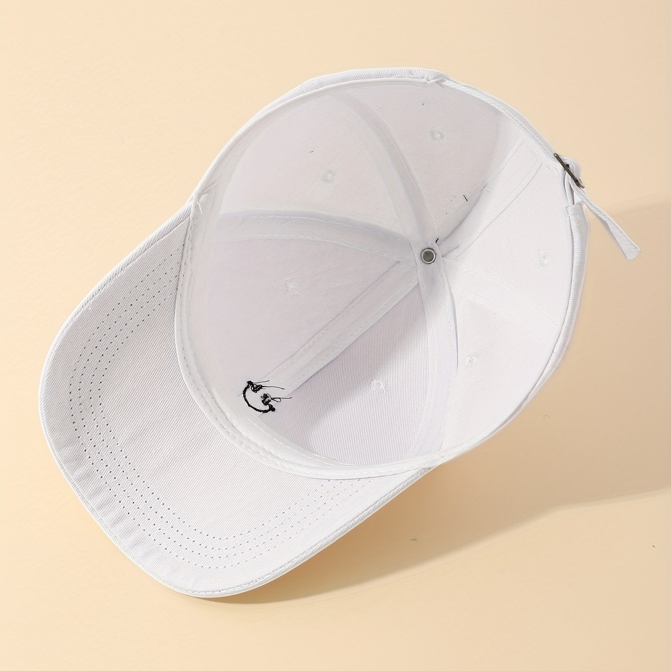 Smiling Face Embroidery Baseball Cap Unisex Solid Couple Dad Hats Adjustable Sun