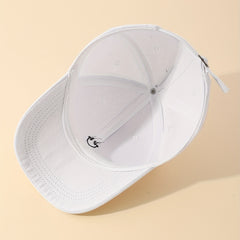 Smiling Face Embroidery Baseball Cap Unisex Solid Couple Dad Hats Adjustable Sun