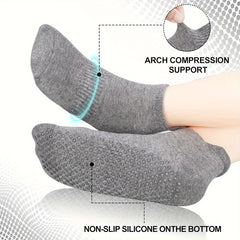 Breathable Non-slip Yoga Socks w/ Extra Grips for Barre Ballet Pilates Fitness