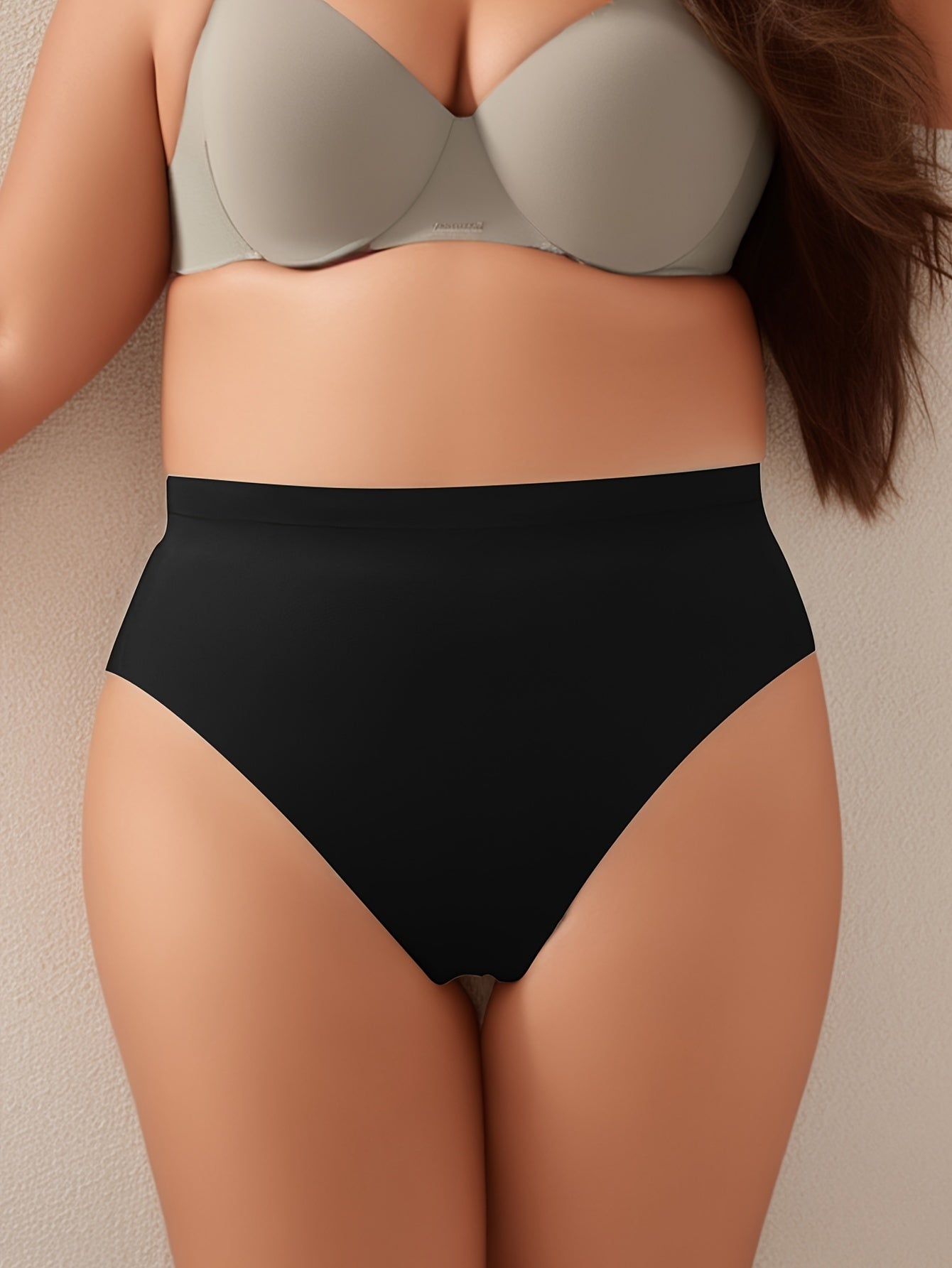 Women's Plus Seamless High Waisted Panty