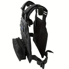 Adjustable Airsoft Vest Lightweight Training Vest With American Flag Patch