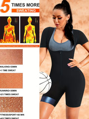 3-In-1 Zipper Full Body Shaper Sweat Sauna Suit for Women