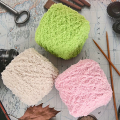 2pcs Coral Velvet Wool Soft Skin Friendly Hand Knitting Crocheting DIY