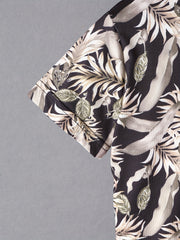 Boys Tropical Graphic Shirt & Shorts Set for Beach Vacation