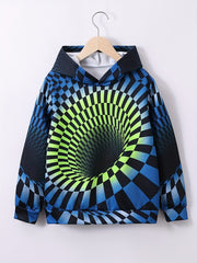 3D Print Boys Hooded Sweatshirt For Kids