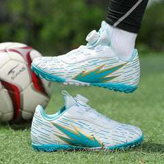 Boy's Turf Football Boots With Rotating Buckle