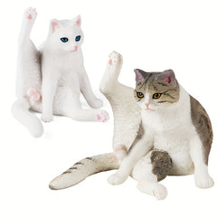 Cat Doll Toys Lift Legs Cat Doll Pet Kitten Toys Desktop Decoration