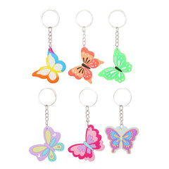 12pcs Butterfly Insect Keychain Bag Ornaments Pack