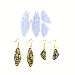 Dragonfly Wings Earrings Silicone Mold Resin Casting DIY Jewelry