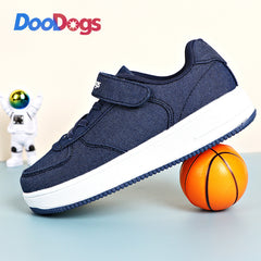 DooDogs Boys Low Top Sneakers Lightweight Anti Slip Shoes for Outdoor Activities