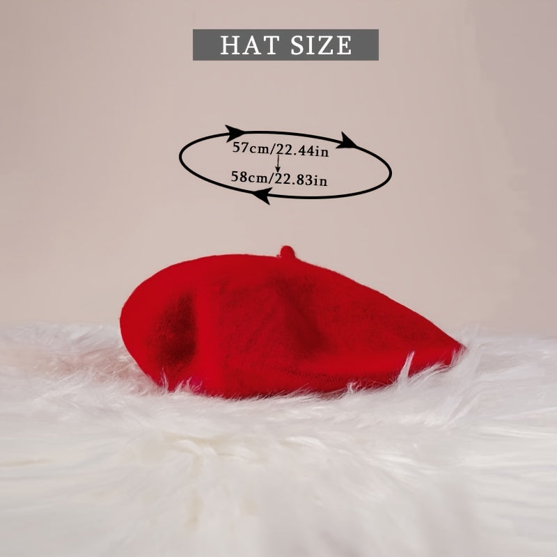 Solid Beret Pure Unisex Beret Hat Men And Women Year Presents Christmas Gift
