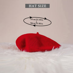 Solid Beret Pure Unisex Beret Hat Men And Women Year Presents Christmas Gift