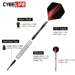 CyeeLife 16g Soft Tip Darts Set for Beginners