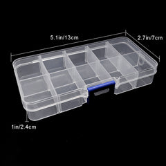 Transparent Plastic DIY Jewelry Storage Box