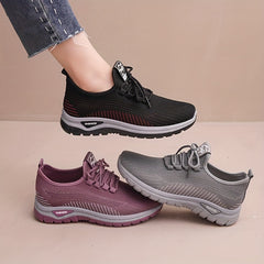 Women's Breathable Running Shoes Comfortable Mesh Outdoor Sneakers Mama Shoes