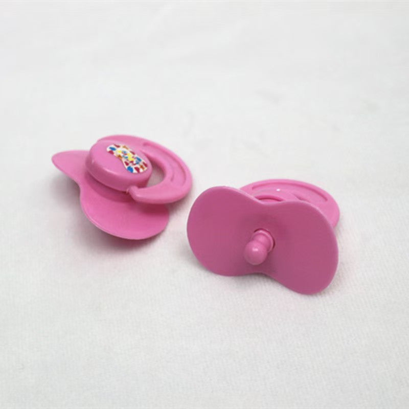 Doll Accessory Set: Pacifier and Bib Dollhouse Play Kit