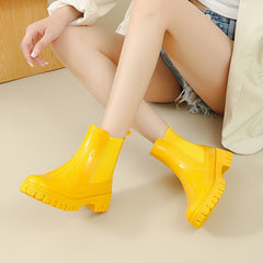 Women's Thick Bottom Waterproof Rain Boots