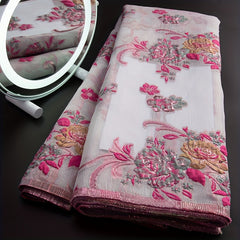 High Quality French Gilding Tulle Lace Fabric - African Brocade Jacquard Lace
