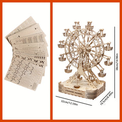 3D Wooden Ferris Wheel Puzzle Model