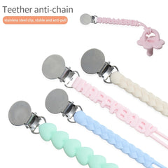 Silicone Pacifier Clips & Strap Clips for Boys & Girls