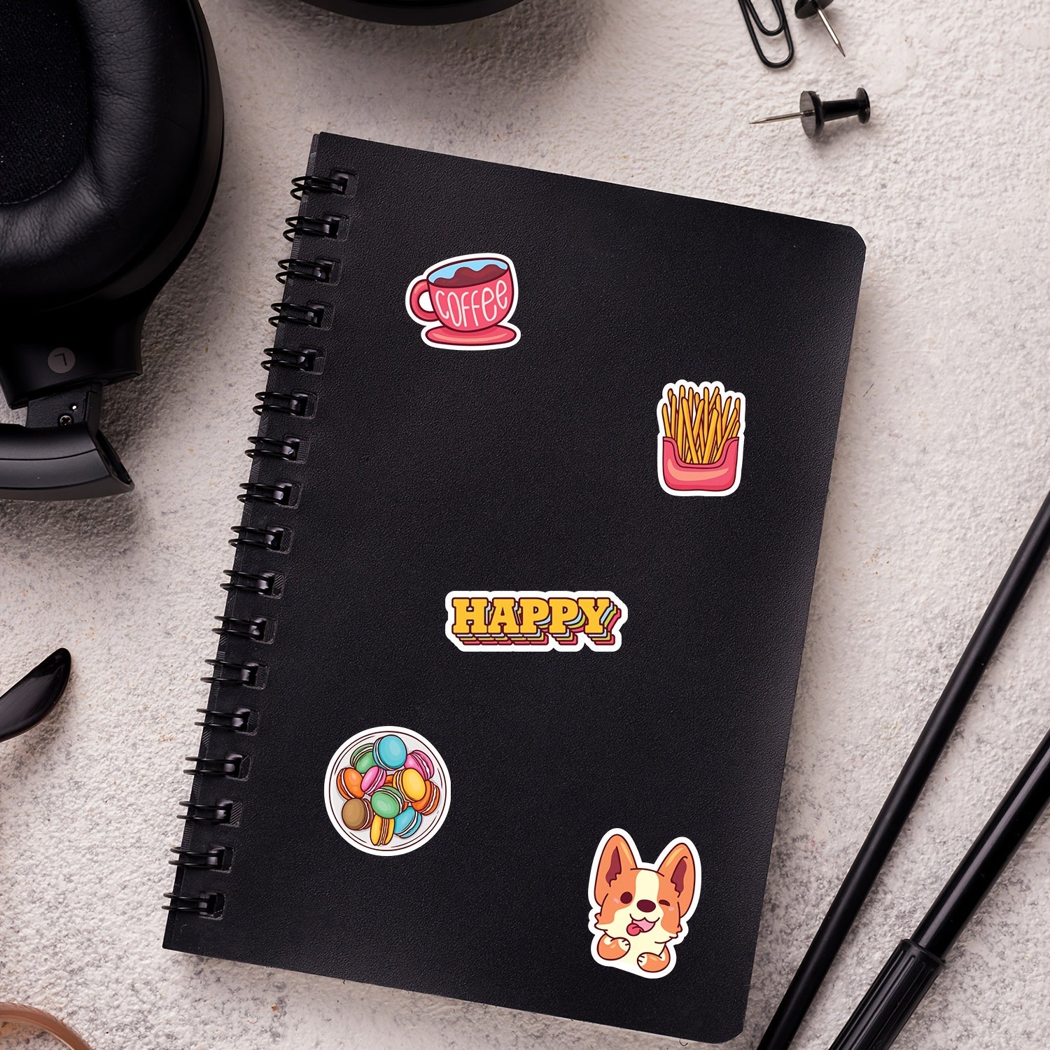 50pcs Vinyl Waterproof Stickers for Water Bottles Laptop Skateboard