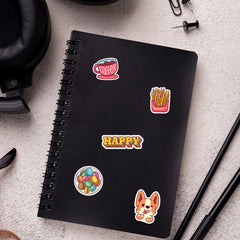 50pcs Vinyl Waterproof Stickers for Water Bottles Laptop Skateboard