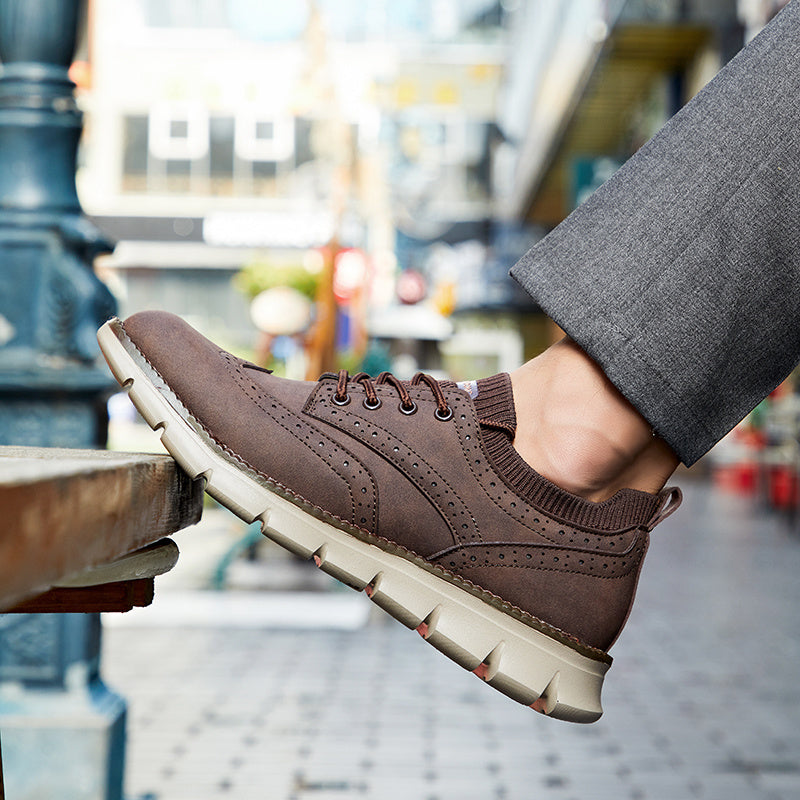 Men's Wingtip Brogue Lightweight Oxford Shoes