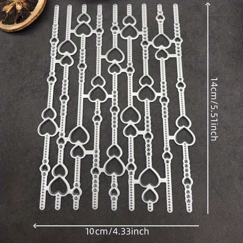 Love Tassel Background Decoration Metal Cutting Die