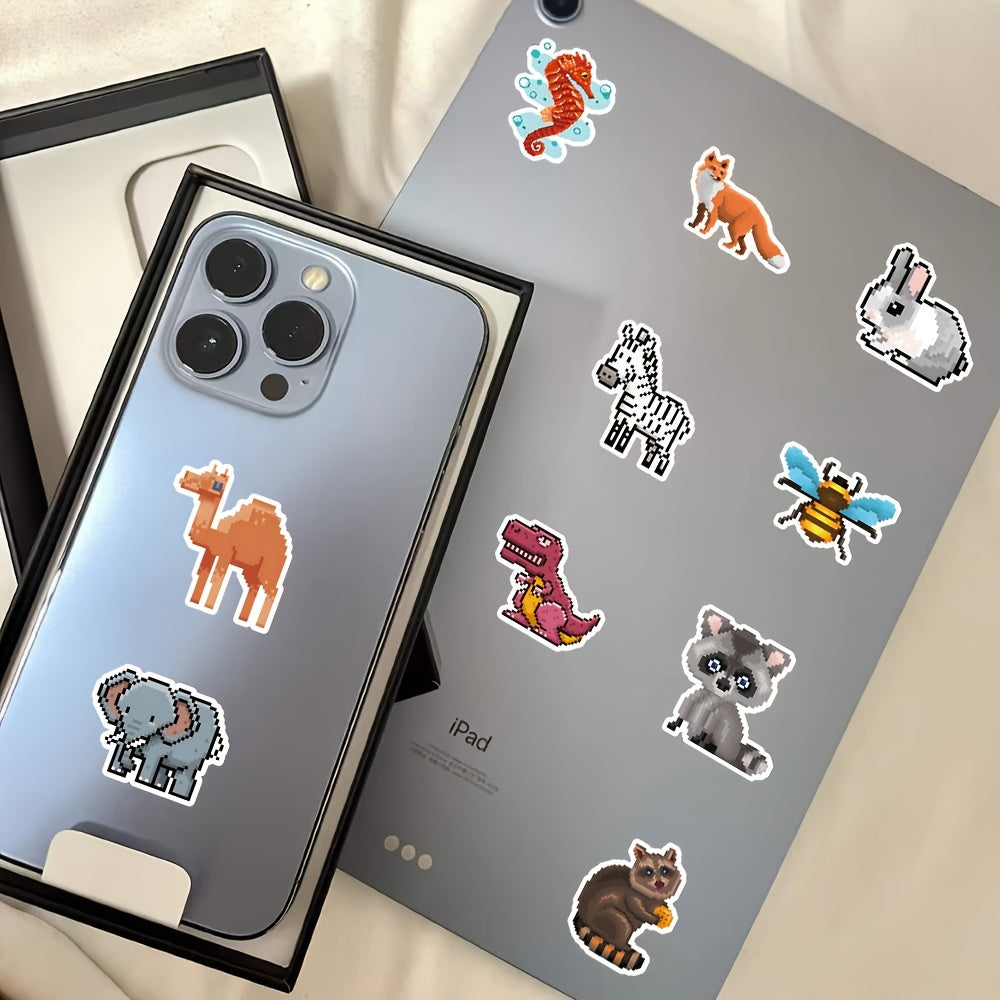 50pcs Animal Diamond Painting Stickers Kit DIY Craft Mosaic Stickers