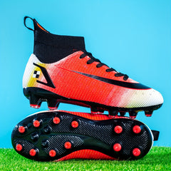 Youth Spiked Soccer Shoes Outdoor Training Football Sock Shoes